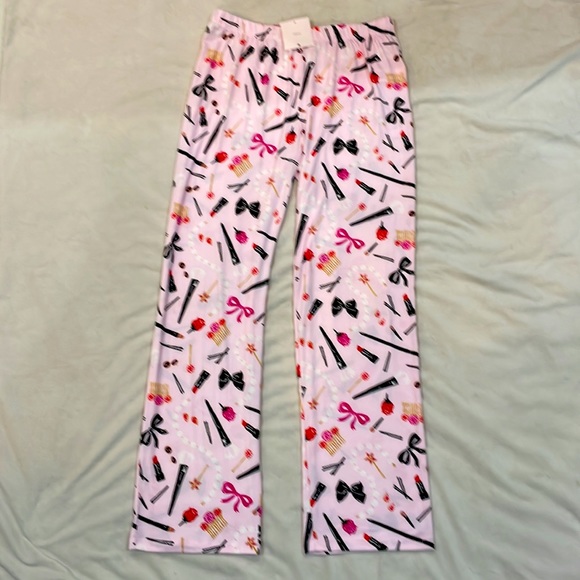 NWT Kate Spade Things We Love Pink Long-Sleeve Pajama Set, S - Picture 4 of 6